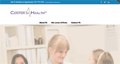 Desktop Screenshot of centerofhealth.com